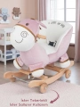 Babyklas Tekerlekli ve Sallanan Peluş Eşek Oyuncak | Pembe