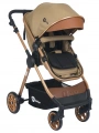 Be-Be Elegant Lux Travel Çift Yön Tam Yatış Pozisyonlu Pratik Katlanır Pusetli Bebek Arabası - Kahve