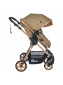 Be-Be Elegant Lux Travel Çift Yön Tam Yatış Pozisyonlu Pratik Katlanır Pusetli Bebek Arabası - Kahve