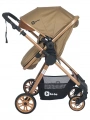 Be-Be Elegant Lux Travel Çift Yön Tam Yatış Pozisyonlu Pratik Katlanır Pusetli Bebek Arabası - Kahve