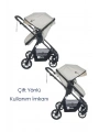 Be-Be Elegant Lux Travel Çift Yön Tam Yatış Pozisyonlu Pratik Katlanır Pusetli Bebek Arabası