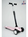 PRO Toys Işık/Ledli Üç Teker Yükseklik Ayarlanabilir ve Katlanabilir Fren Sistemli Çocuk Scooter | Pudra