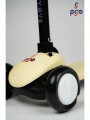 PRO Toys Işık/Ledli Üç Teker Yükseklik Ayarlanabilir ve Katlanabilir Fren Sistemli Çocuk Scooter | Sarı