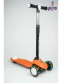 PRO Toys Işık/Ledli Üç Teker Yükseklik Ayarlanabilir ve Katlanabilir Fren Sistemli Çocuk Scooter | Turuncu