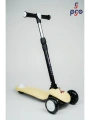 PRO Toys Işık/Ledli Üç Teker Yükseklik Ayarlanabilir ve Katlanabilir Fren Sistemli Çocuk Scooter | Sarı