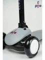 PRO Toys Işık/Ledli Üç Teker Yükseklik Ayarlanabilir ve Katlanabilir Fren Sistemli Çocuk Scooter | Gri