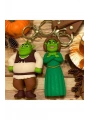 Shrek ve Prenses Fiona 2li 3D Anahtarlık Seti – Silikonlu Büyük Boy Çanta Süsü