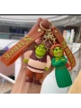 Shrek ve Prenses Fiona 2li 3D Anahtarlık Seti – Silikonlu Büyük Boy Çanta Süsü