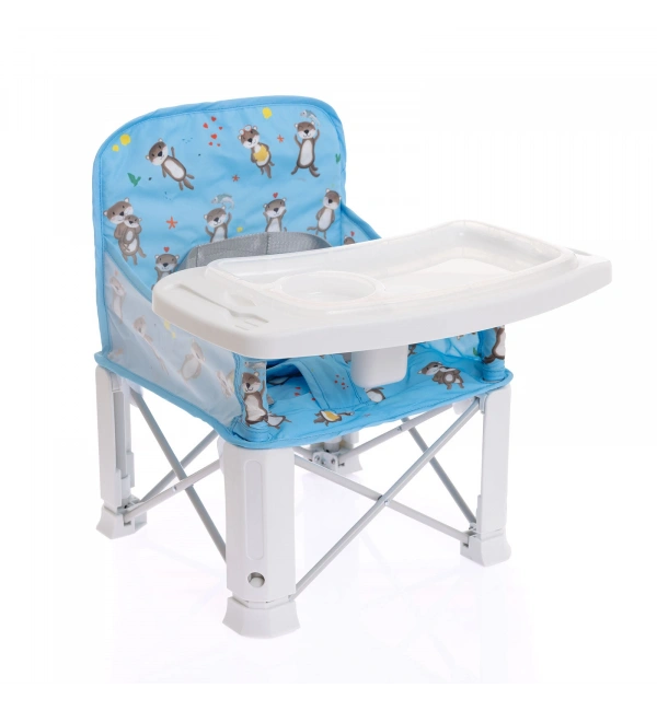 Picnic Portatif Mama Sandalyesi Yükselticili Katlanabilir Bebek Sandalyesi - Su Samuru
