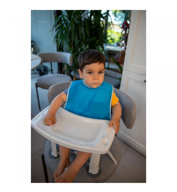 Picnic Portatif Mama Sandalyesi Yükselticili Katlanabilir Bebek Sandalyesi - Su Samuru