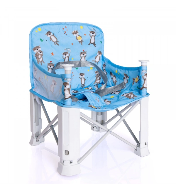 Picnic Portatif Mama Sandalyesi Yükselticili Katlanabilir Bebek Sandalyesi - Su Samuru