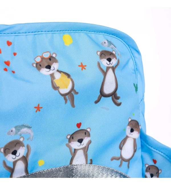 Picnic Portatif Mama Sandalyesi Yükselticili Katlanabilir Bebek Sandalyesi - Su Samuru