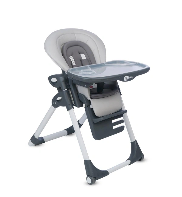 4 Baby AB-100 Formula Asansörlü Mama Sandalyesi Gri