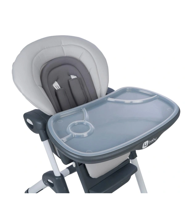 4 Baby AB-100 Formula Asansörlü Mama Sandalyesi Gri