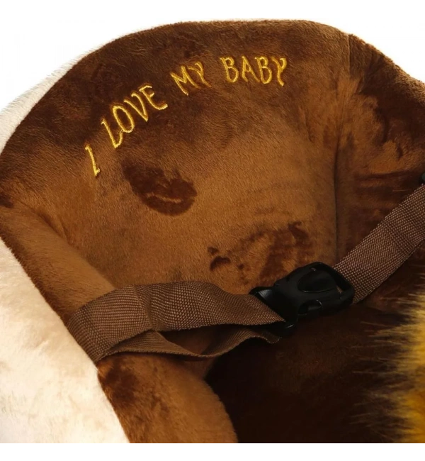 Ahşap Ayaklı Peluş Oyuncak Sallanan Aslan