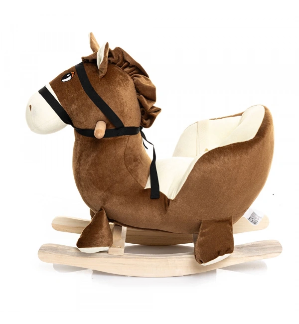 Ahşap Ayaklı Peluş Oyuncak Sallanan At