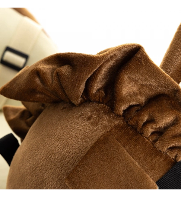 Ahşap Ayaklı Peluş Oyuncak Sallanan At