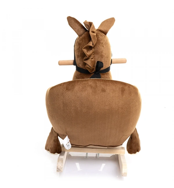 Ahşap Ayaklı Peluş Oyuncak Sallanan At