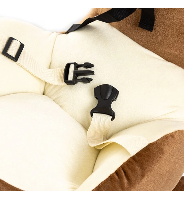 Ahşap Ayaklı Peluş Oyuncak Sallanan At