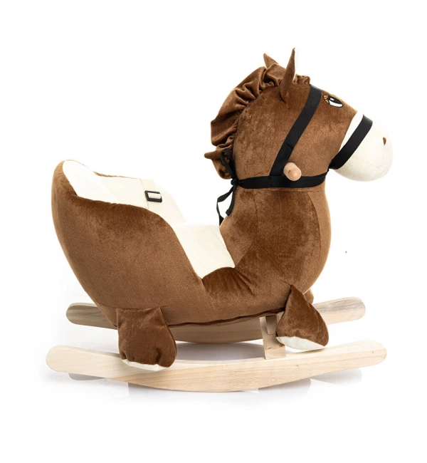 Ahşap Ayaklı Peluş Oyuncak Sallanan At