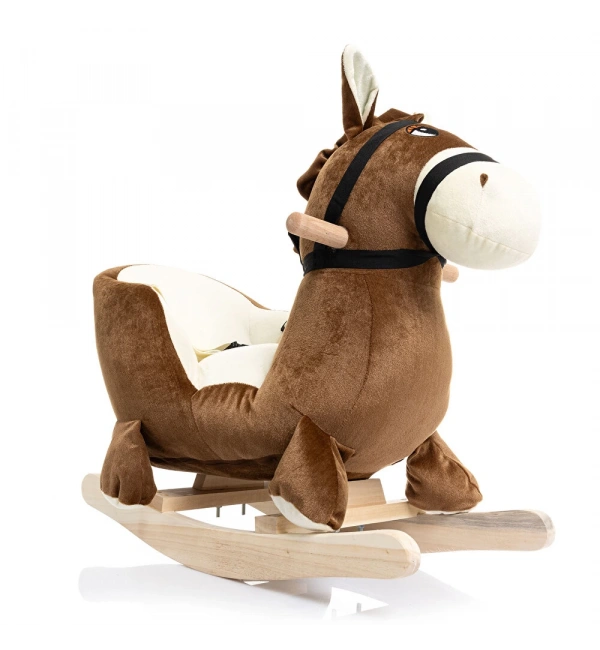 Ahşap Ayaklı Peluş Oyuncak Sallanan At