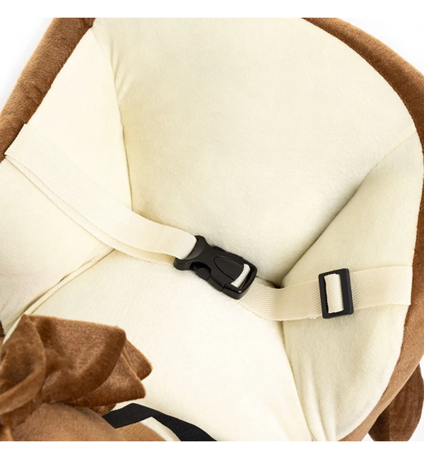 Ahşap Ayaklı Peluş Oyuncak Sallanan At