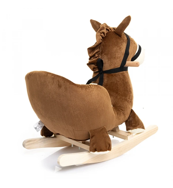 Ahşap Ayaklı Peluş Oyuncak Sallanan At