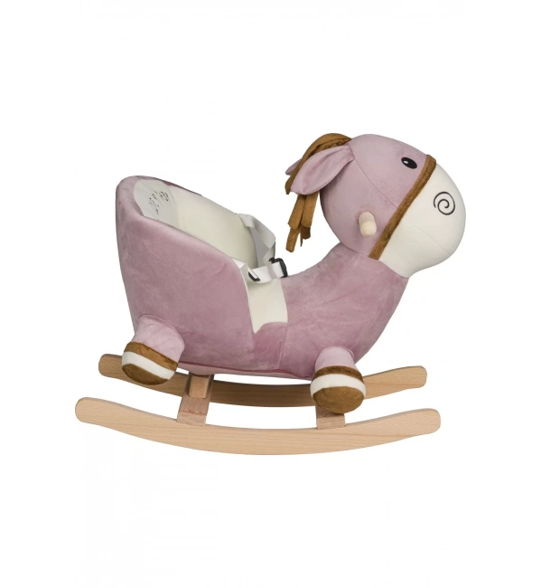 Ahşap Ayaklı Peluş Oyuncak Sallanan Eşek | Pudra