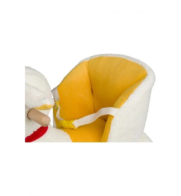 Ahşap Ayaklı Peluş Oyuncak Sallanan Kuzu