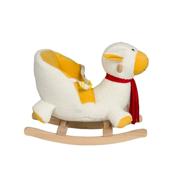 Ahşap Ayaklı Peluş Oyuncak Sallanan Kuzu