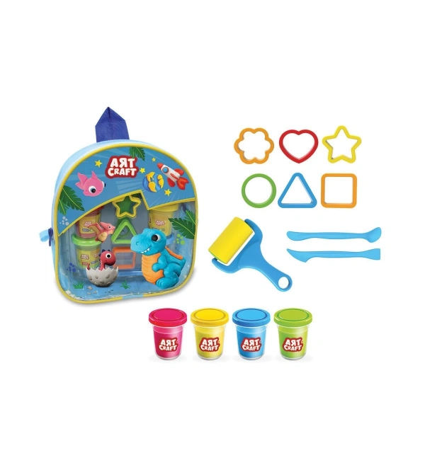 Art Craft Sırt Çantalı Hamur Seti - Mavi