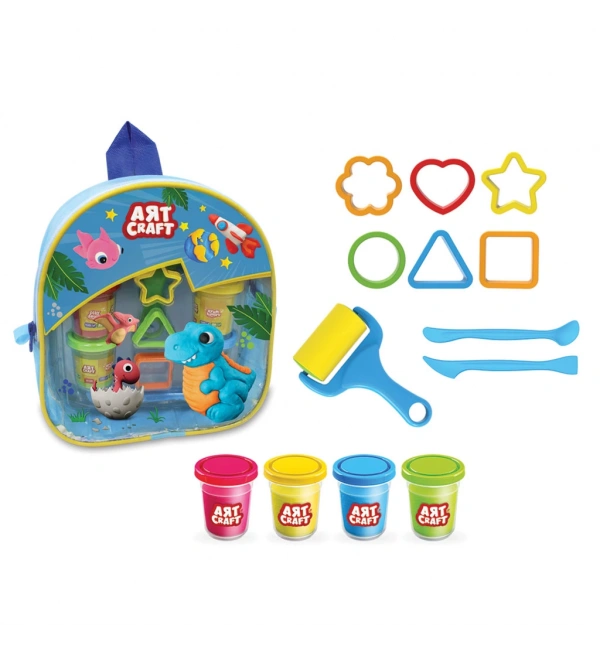 Art Craft Sırt Çantalı Hamur Seti - Mavi