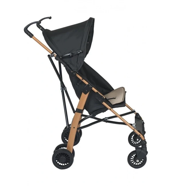 Babyklas Miccho Pratik Katlanabilir Baston Bebek Arabası | Gold Siyah