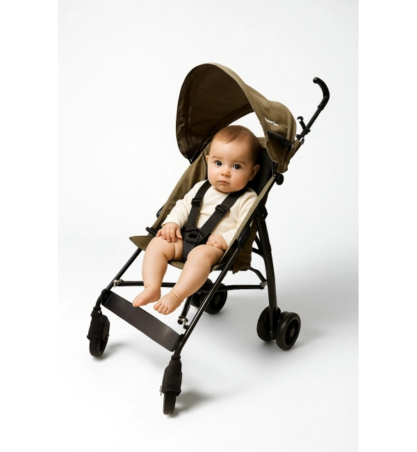 Babyklas Miccho Pratik Katlanabilir Baston Bebek Arabası | Haki