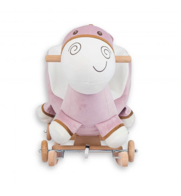 Babyklas Tekerlekli ve Sallanan Peluş Eşek Oyuncak | Pembe