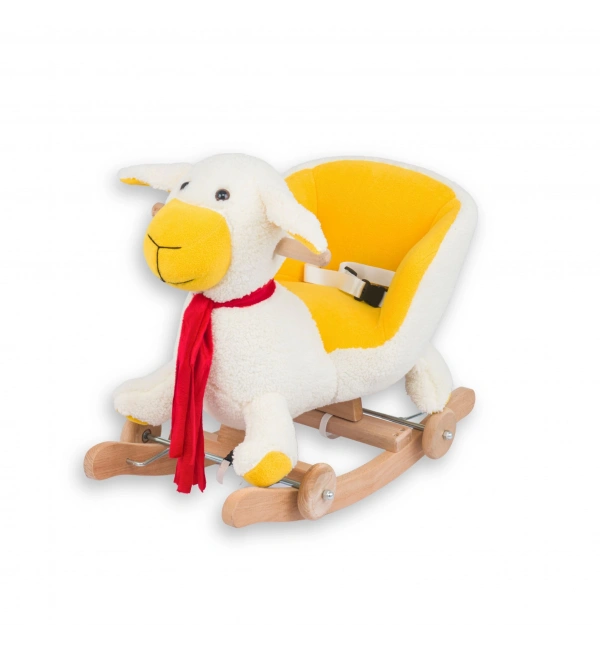 Babyklas Tekerlekli ve Sallanan Peluş Kuzu Oyuncak