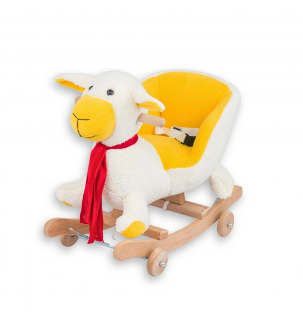 Babyklas Tekerlekli ve Sallanan Peluş Kuzu Oyuncak