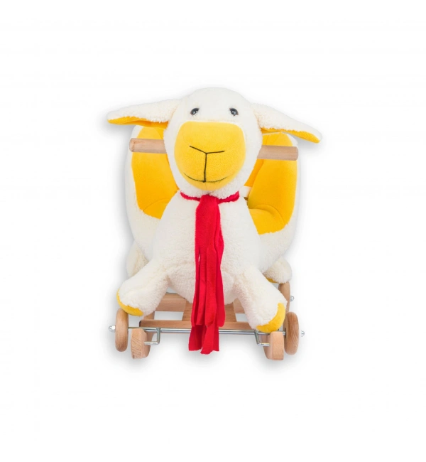Babyklas Tekerlekli ve Sallanan Peluş Kuzu Oyuncak