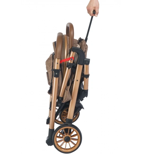 Be-Be Alpine Çift Yönlü Kabin Boy Bebek Arabası | Kahve