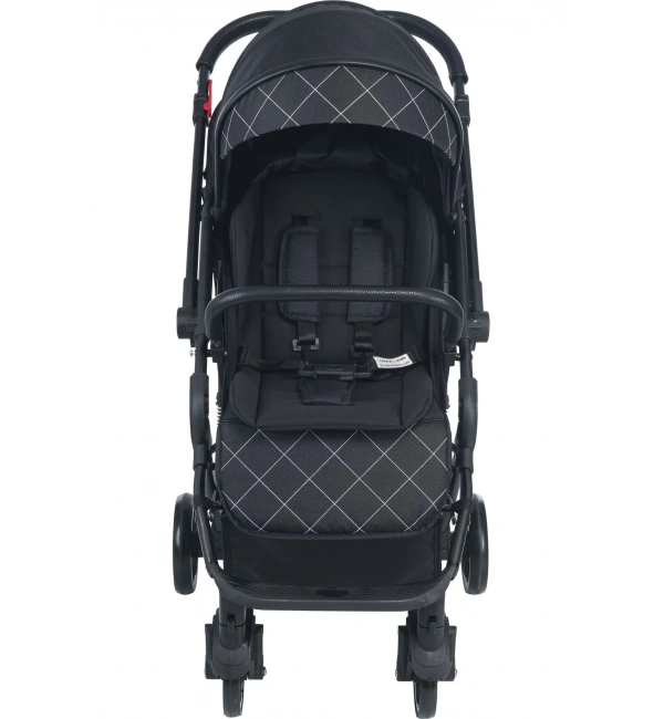 Be-Be Alpine Çift Yönlü Kabin Boy Bebek Arabası | Siyah