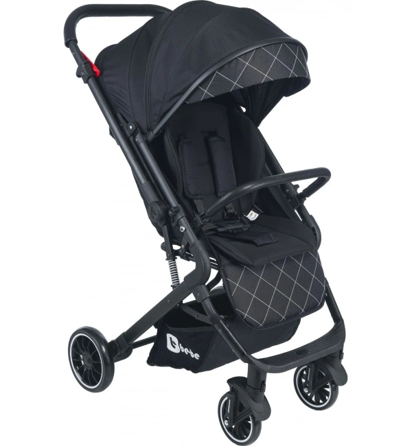 Be-Be Alpine Çift Yönlü Kabin Boy Bebek Arabası | Siyah
