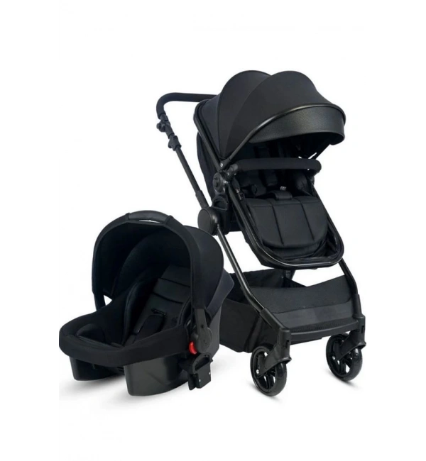 Be-Be Cool Siyah Travel Sistem Bebek Arabası Seyahat Sistem