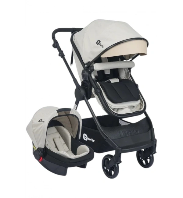 Be-Be Elegant Lux Travel Çift Yön Tam Yatış Pozisyonlu Pratik Katlanır Pusetli Bebek Arabası