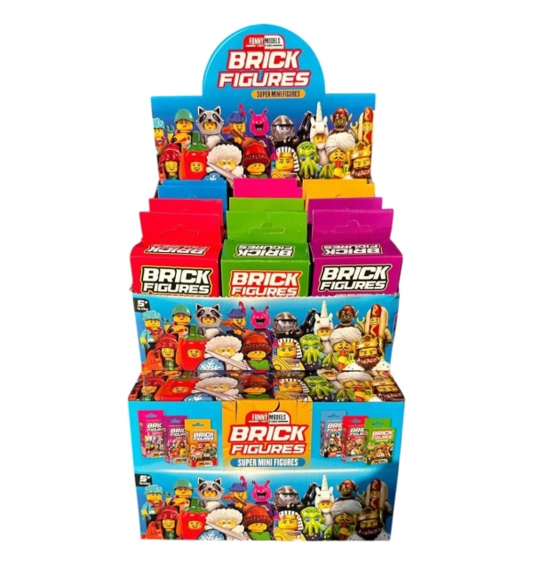 Brick Süper Mini Figür 1 Adet Lego Uyumlu Sürpriz Figür