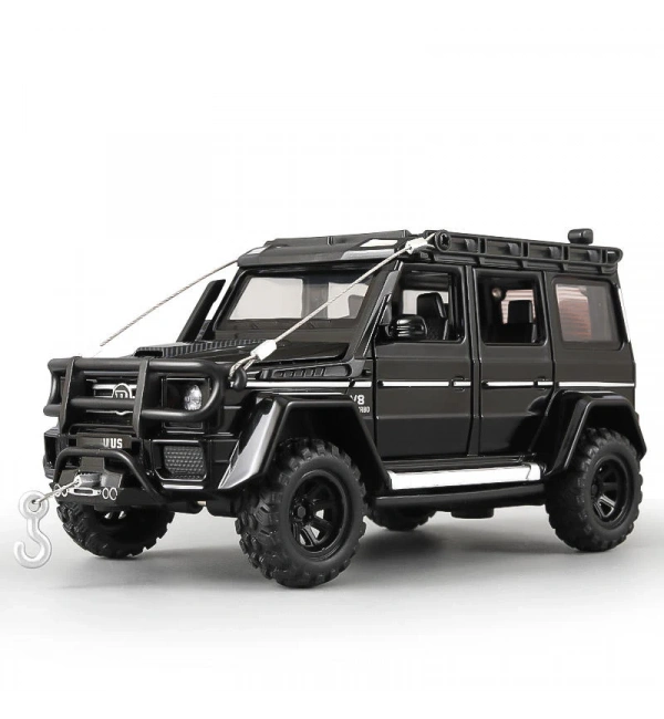 Çek Bırak Işıklı ve Sesli Off-Road Jeep Oyuncak Araba – 1:32 Ölçek, Kapılar Açılır