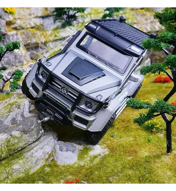 Çek Bırak Işıklı ve Sesli Off-Road Jeep Oyuncak Araba – 1:32 Ölçek, Kapılar Açılır | Gri