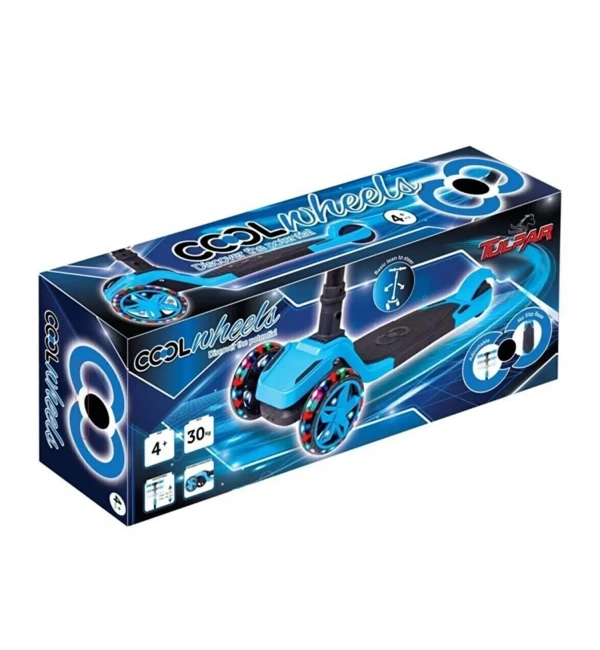 Cool Wheels Tulpar Işıklı Katlanır Scooter - Mavi