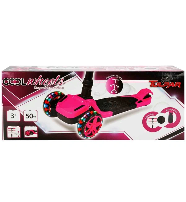 Cool Wheels Tulpar Işıklı Katlanır Scooter - Pembe