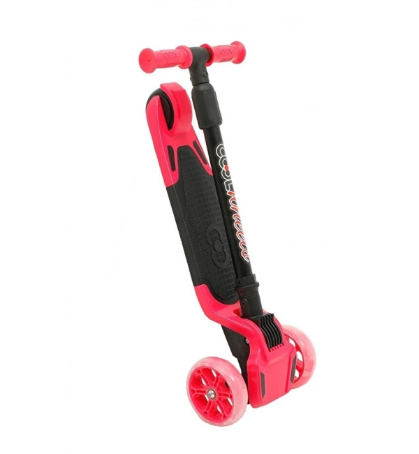 Cool Wheels Tulpar Işıklı Katlanır Scooter - Pembe
