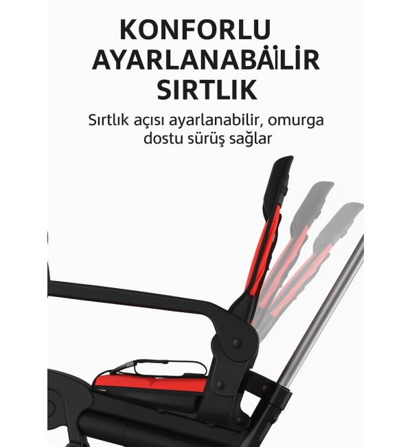 Ebeveyn Kontrollü 3 Tekerlekli Katlanabilir Bisiklet | Yeşil